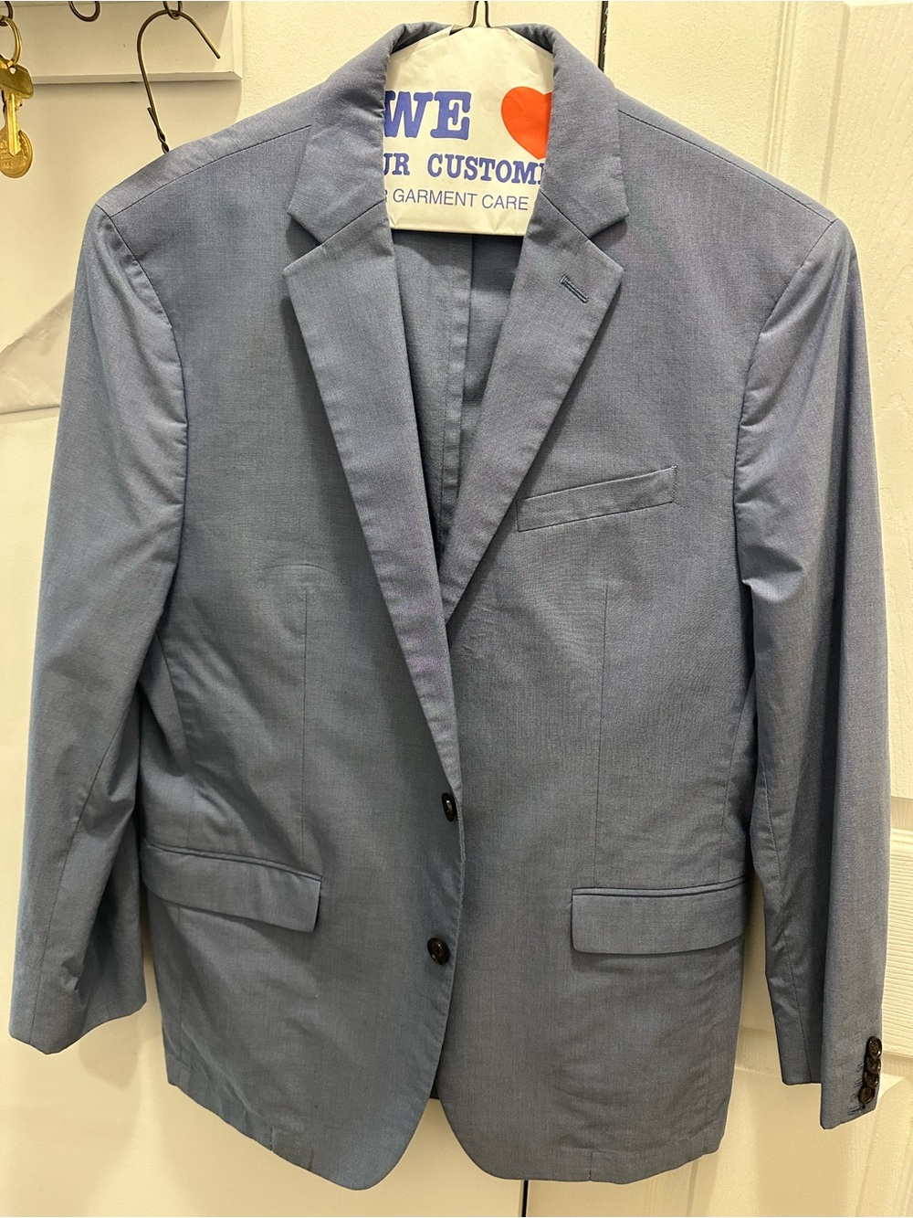 Banana Republic Light Blue Two-Button Sport Coat Blazer
